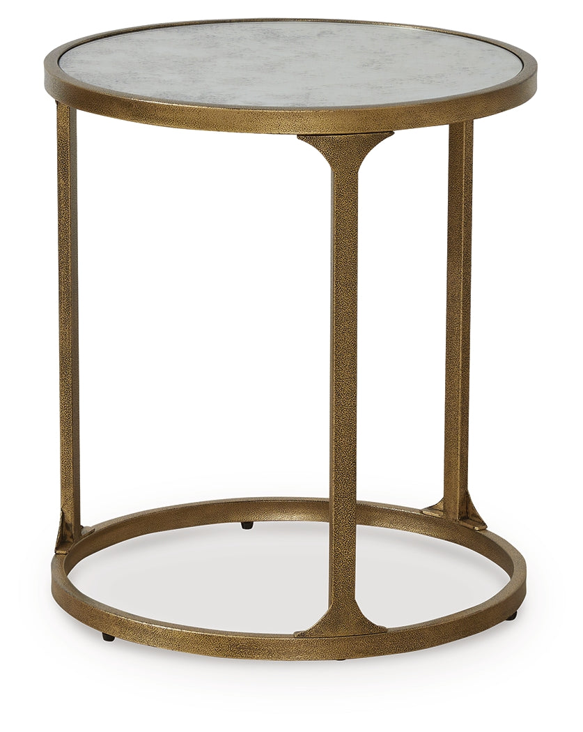 Korajane Antique Gold End Table - T399-6
