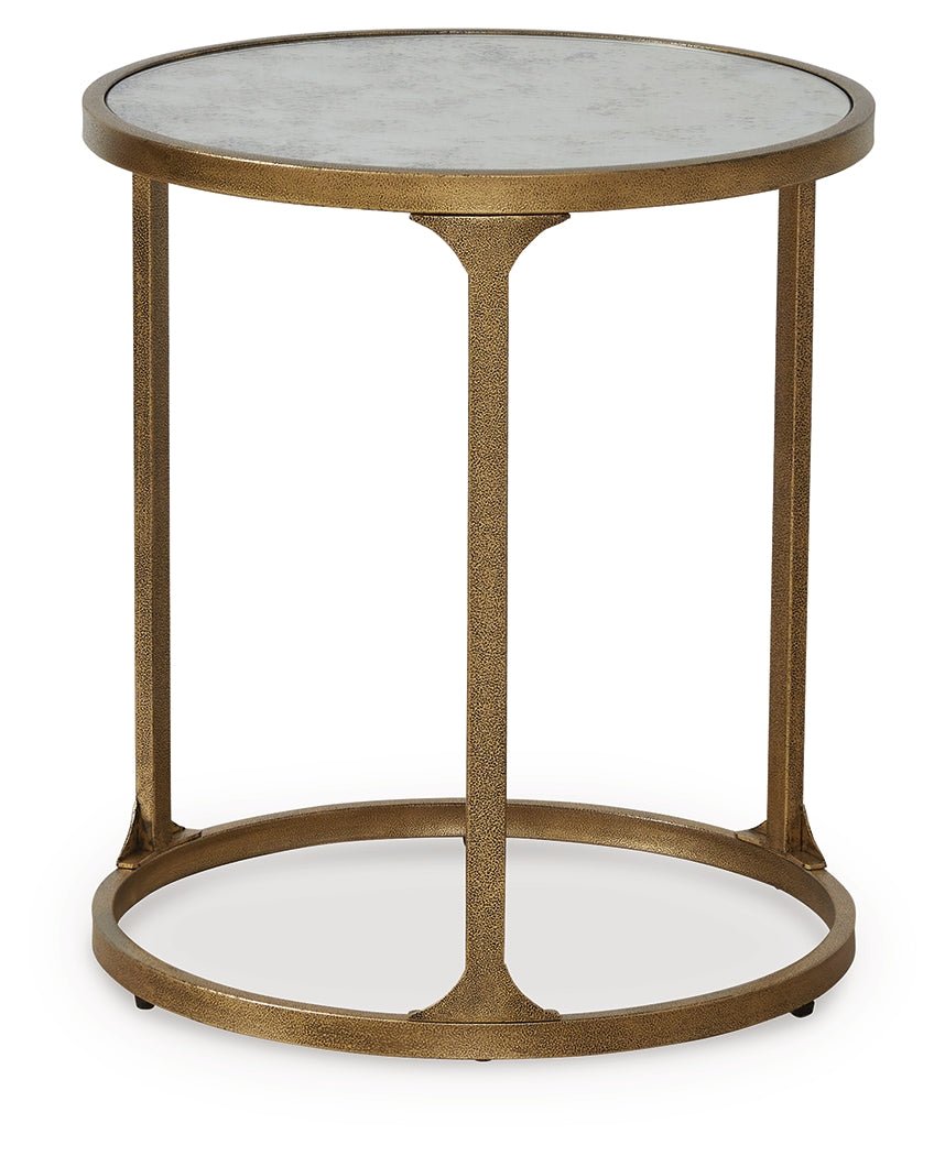 Korajane Antique Gold End Table - T399-6