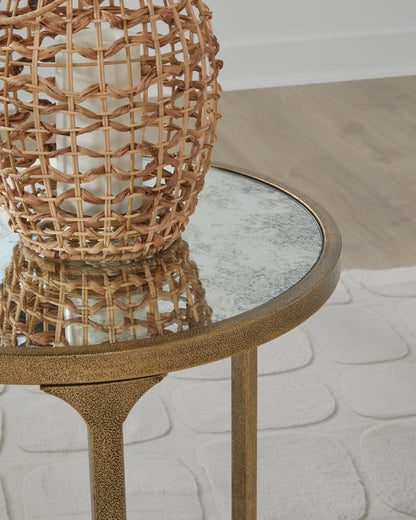 Korajane Antique Gold End Table - T399-6