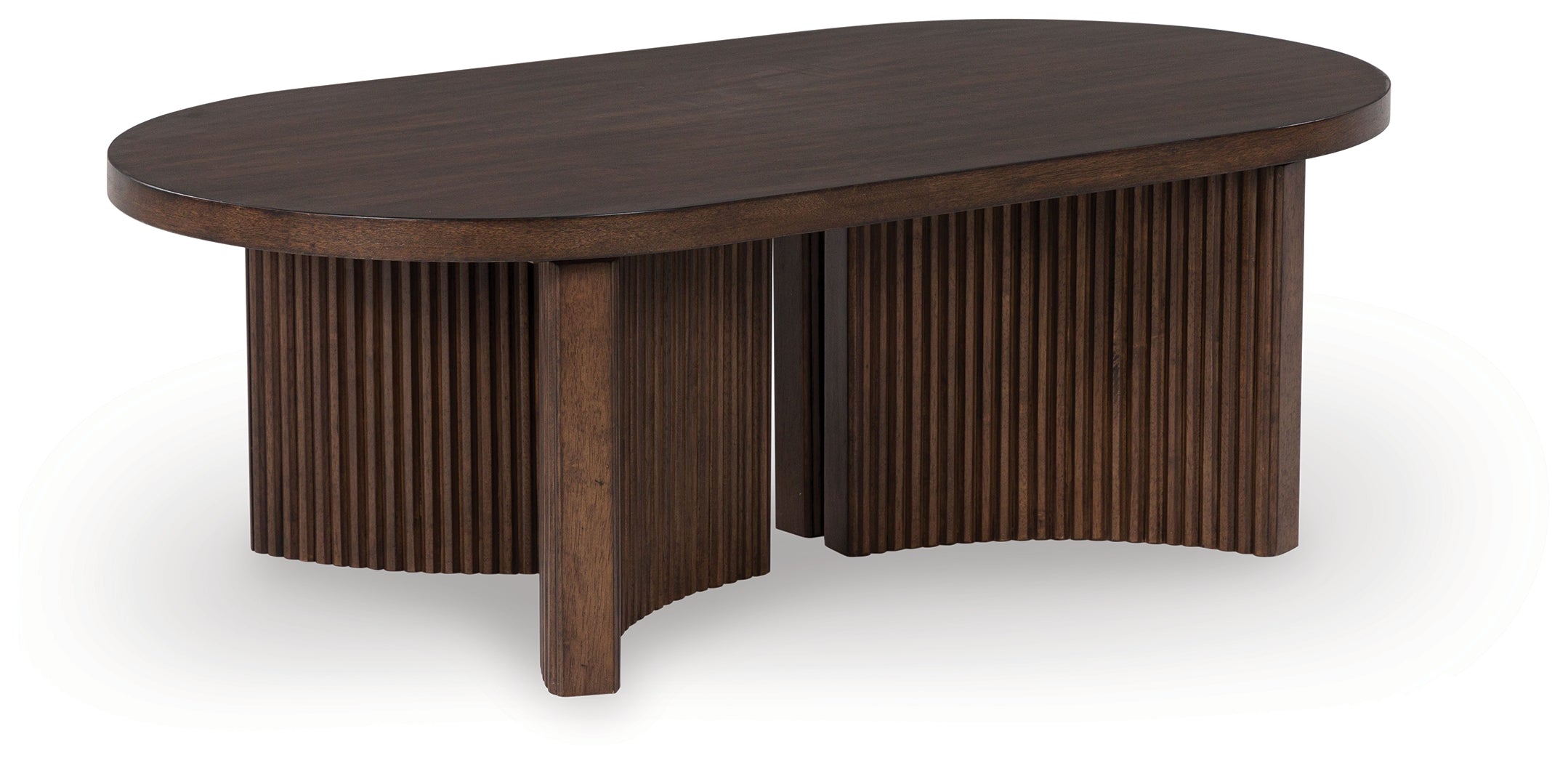 Korestone Coffee Table with 1 End Table in Dark Brown - PKG019337