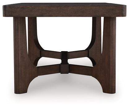 Korestone Dark Brown Coffee Table - T438-1