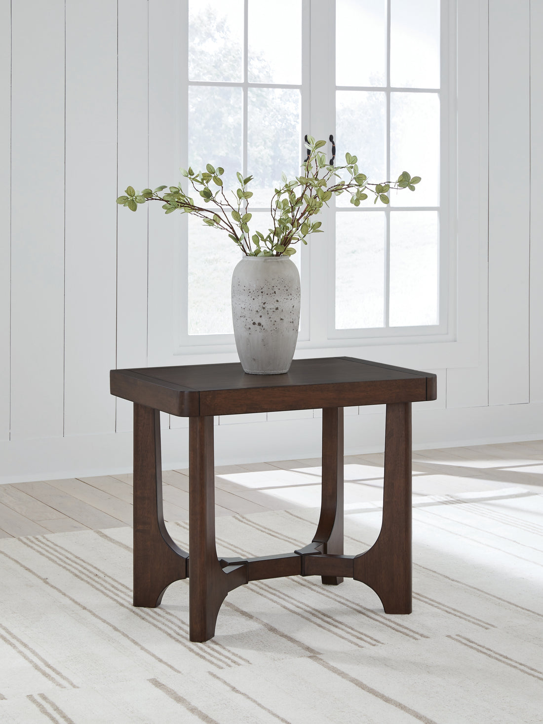 Korestone Dark Brown End Table - T438-3