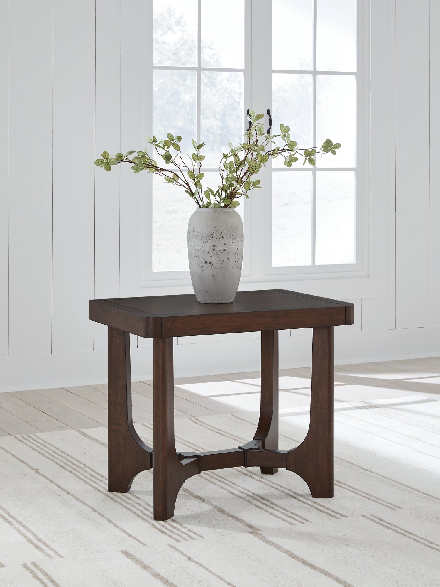 Korestone Dark Brown End Table - T438-3