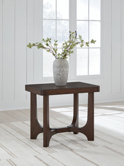 Korestone Dark Brown End Table - T438-3