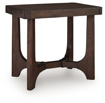 Korestone Dark Brown End Table - T438-3