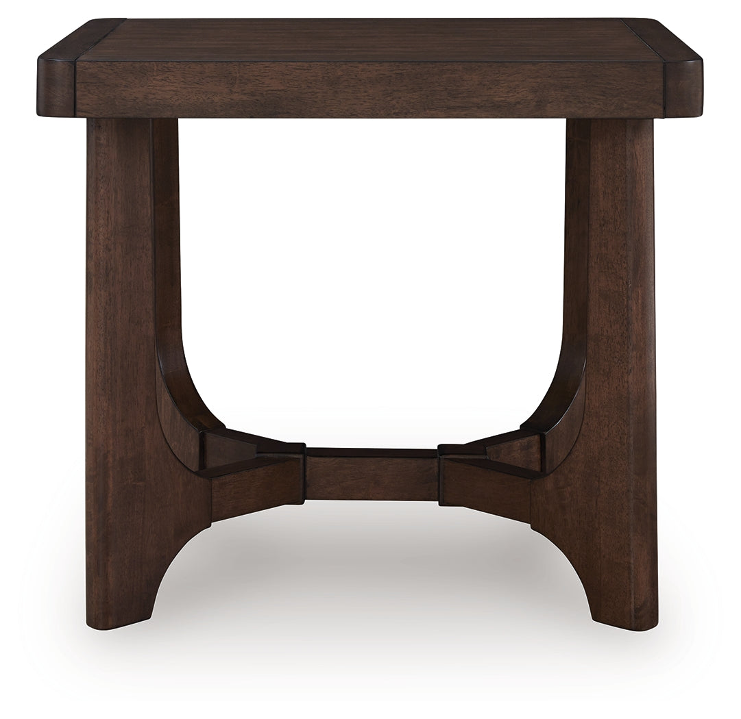 Korestone Dark Brown End Table - T438-3
