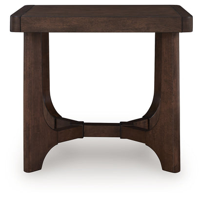 Korestone Dark Brown End Table - T438-3