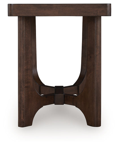 Korestone Dark Brown End Table - T438-3