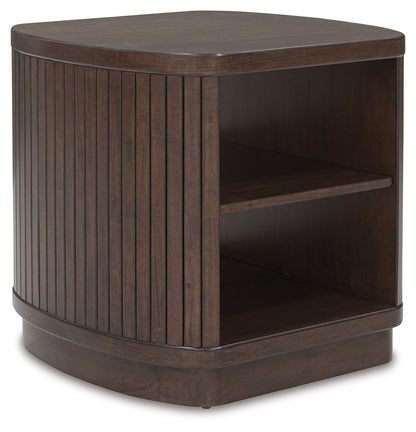Korestone Dark Brown End Table - T679-2