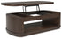 Korestone Dark Brown Lift-Top Coffee Table - T679-9