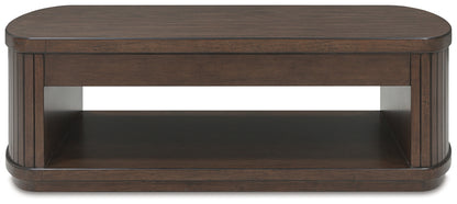 Korestone Dark Brown Lift-Top Coffee Table - T679-9