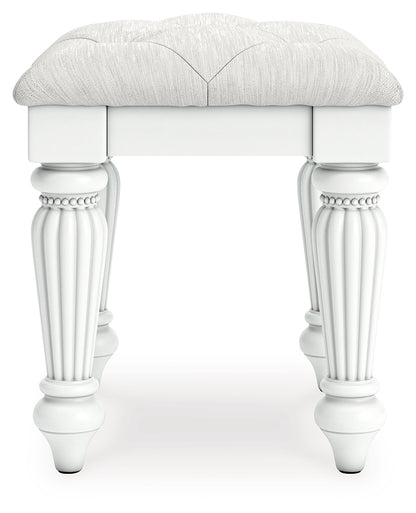 Kozlani Vanity, Mirror and Stool - PCB1819B11