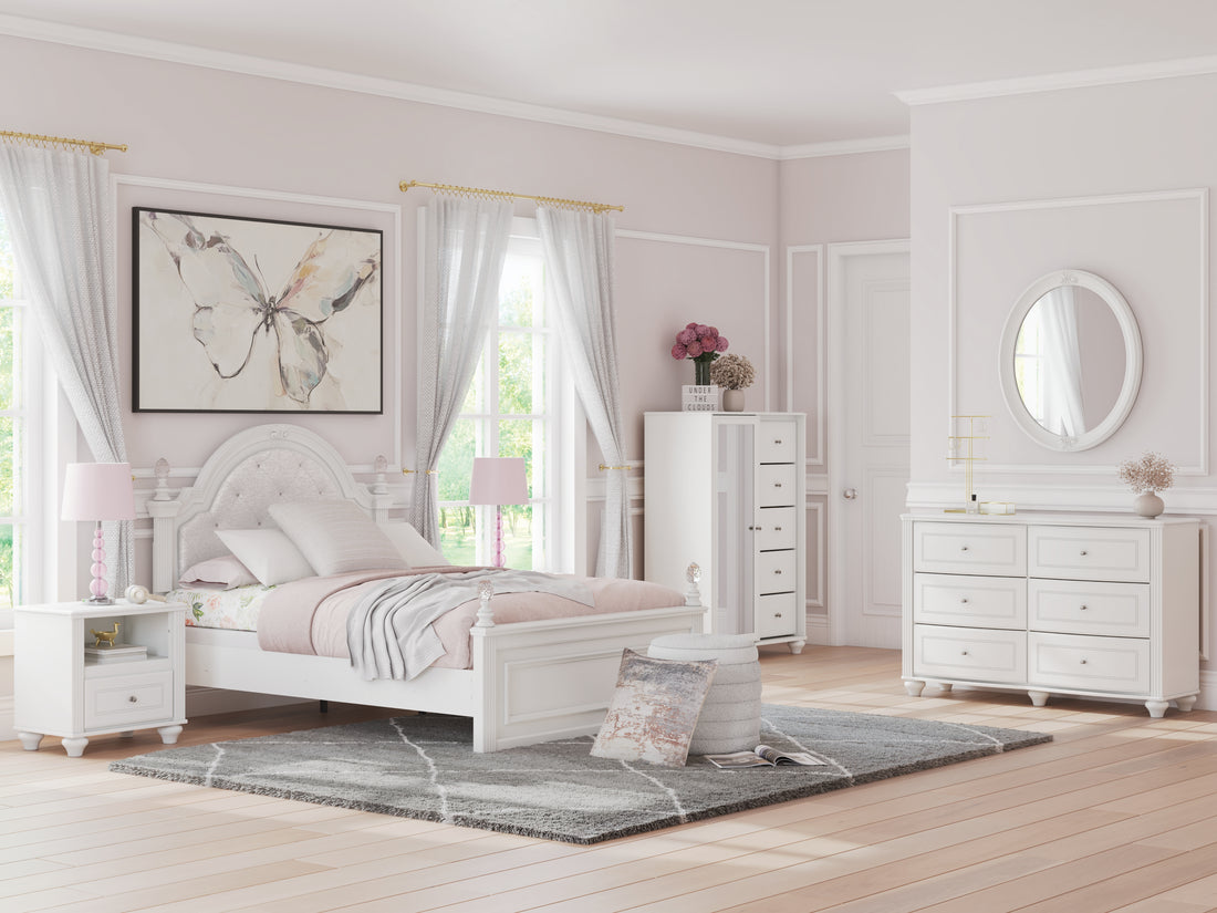 Kozlani White Bedroom Mirror - PCB1819-26