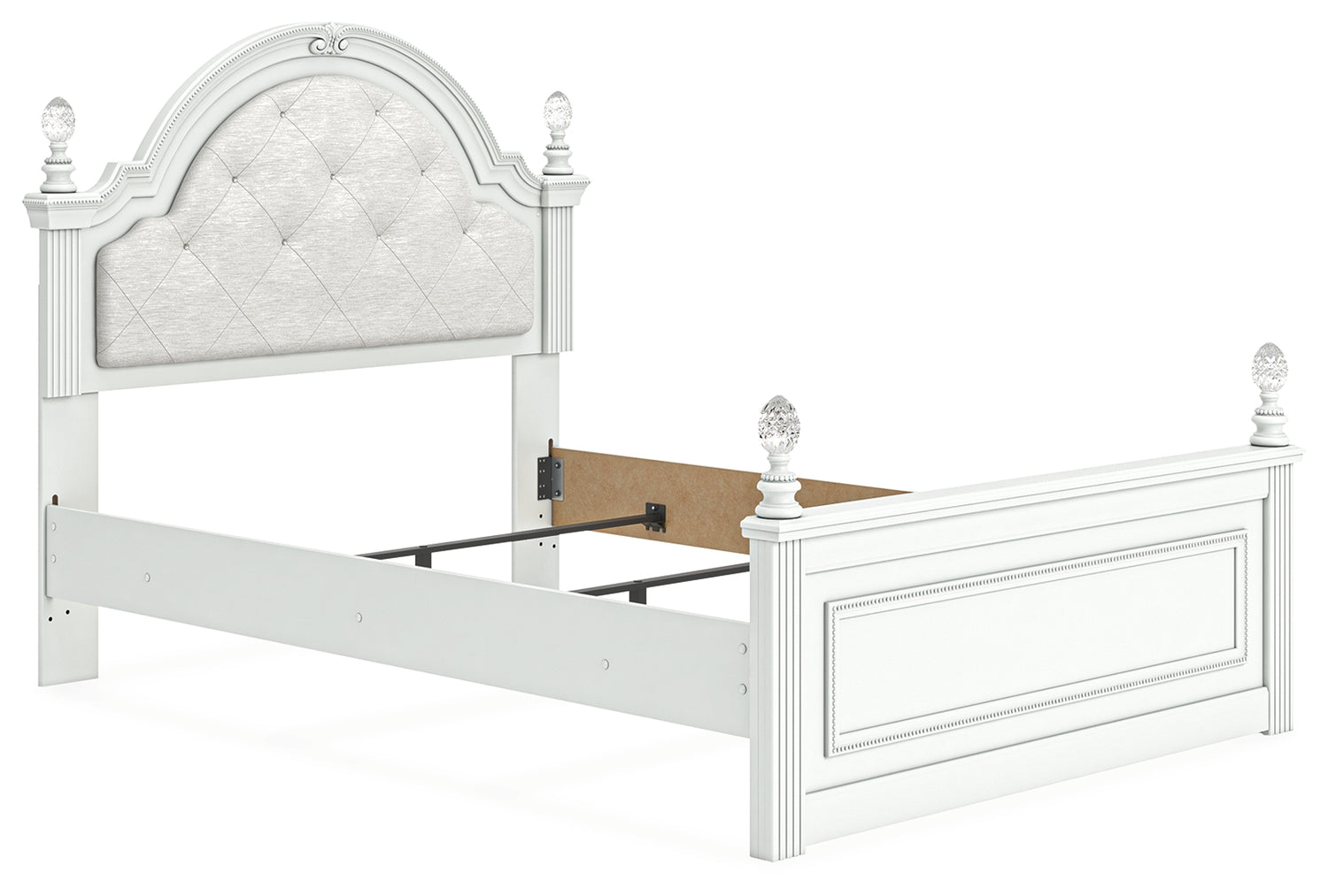 Kozlani White Full Upholstered Panel Bed - PCB1819B6