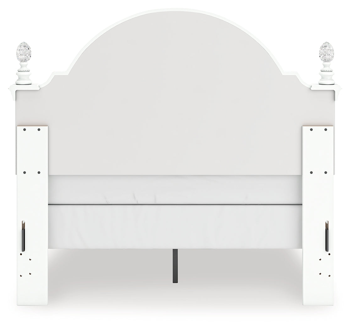 Kozlani White Full Upholstered Panel Bed - PCB1819B6
