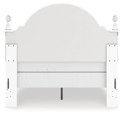 Kozlani White Full Upholstered Panel Bed - PCB1819B6