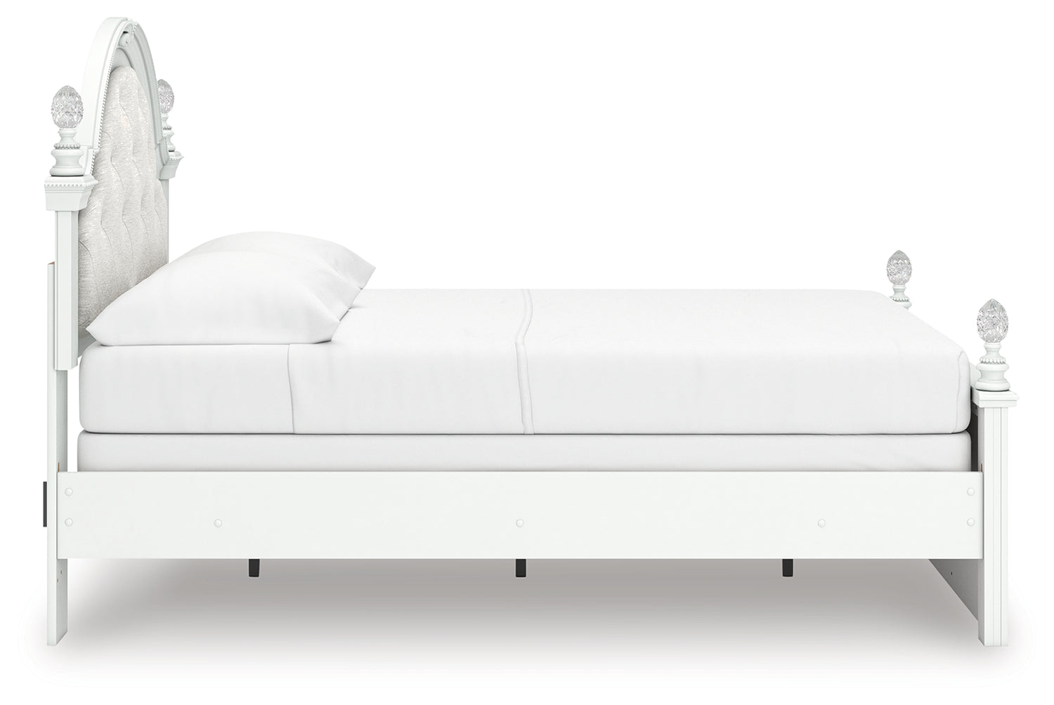 Kozlani White Full Upholstered Panel Bed - PCB1819B6