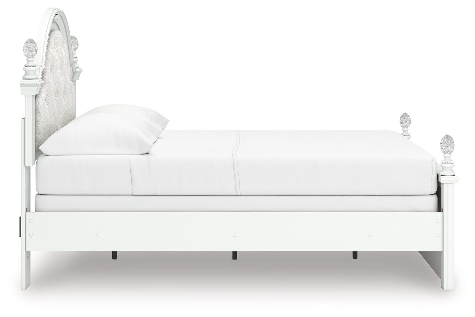 Kozlani White Full Upholstered Panel Bed - PCB1819B6