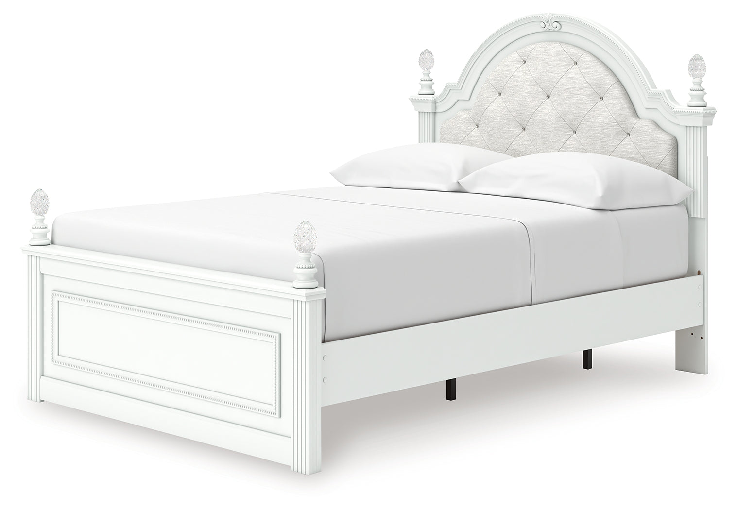 Kozlani White Full Upholstered Panel Storage Bed - PCB1819B10