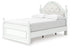 Kozlani White Full Upholstered Panel Storage Bed - PCB1819B10