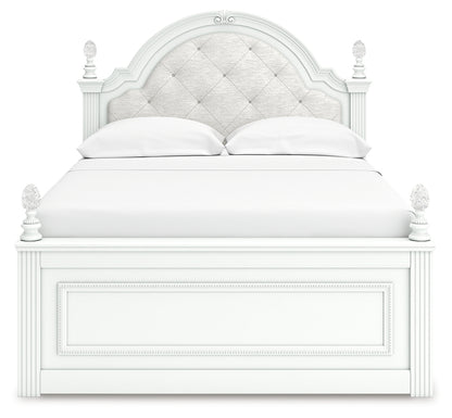 Kozlani White Full Upholstered Panel Storage Bed - PCB1819B10
