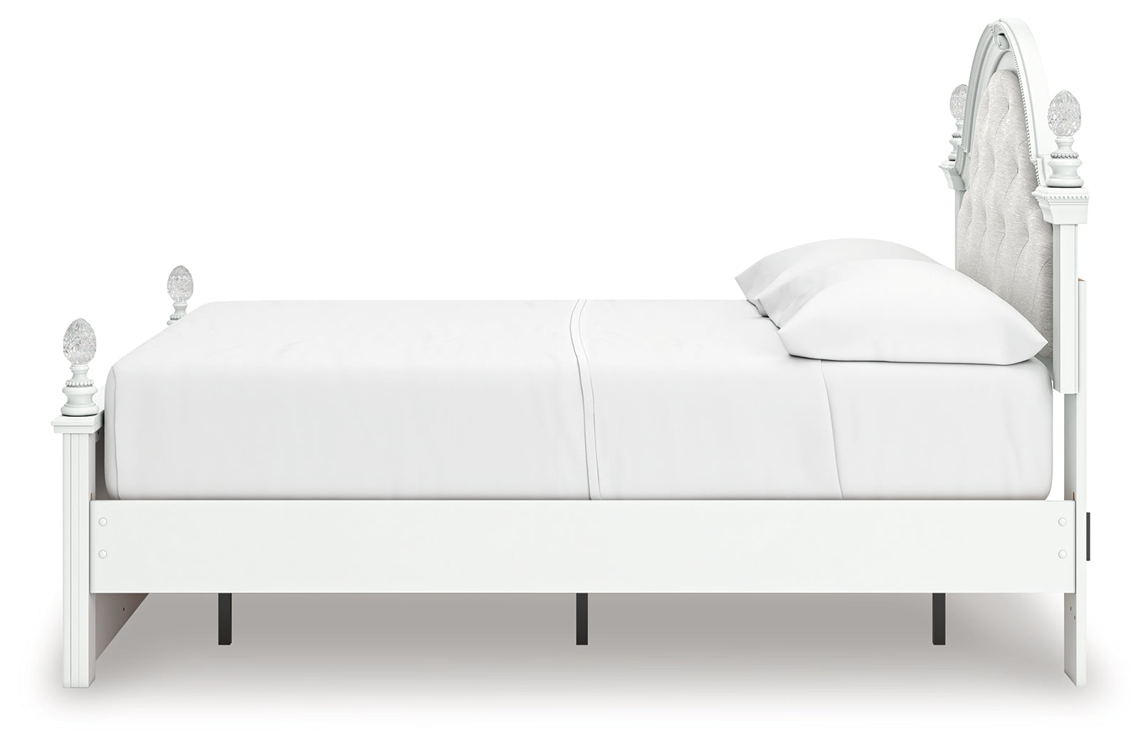 Kozlani White Full Upholstered Panel Storage Bed - PCB1819B10