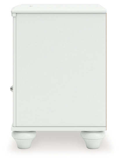 Kozlani White Nightstand - PCB1819-91