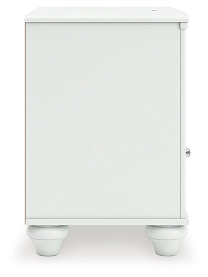 Kozlani White Nightstand - PCB1819-91