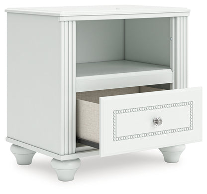 Kozlani White Nightstand - PCB1819-91