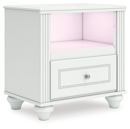 Kozlani White Nightstand - PCB1819-91