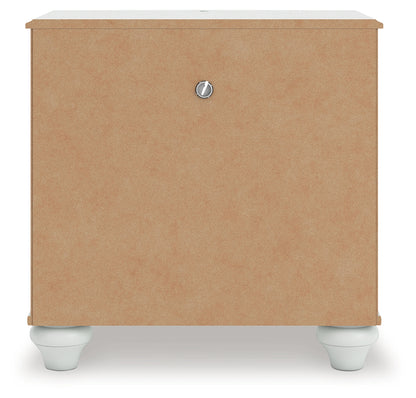 Kozlani White Nightstand - PCB1819-91