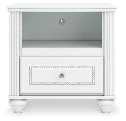Kozlani White Nightstand - PCB1819-91