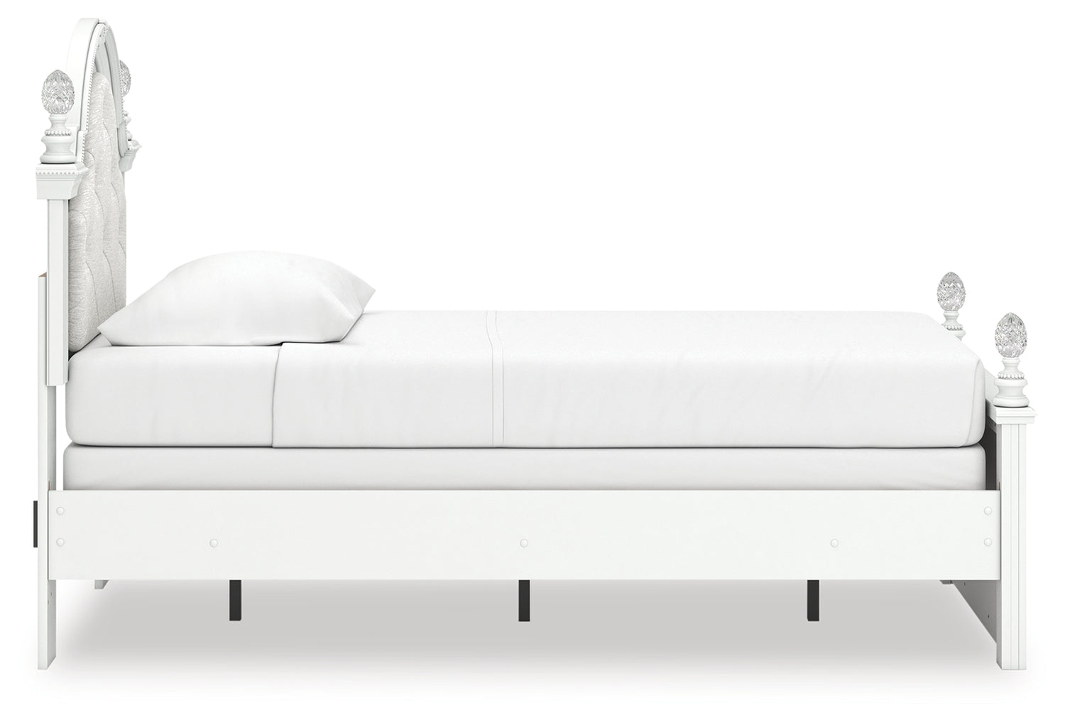Kozlani White Twin Upholstered Panel Bed - PCB1819B5