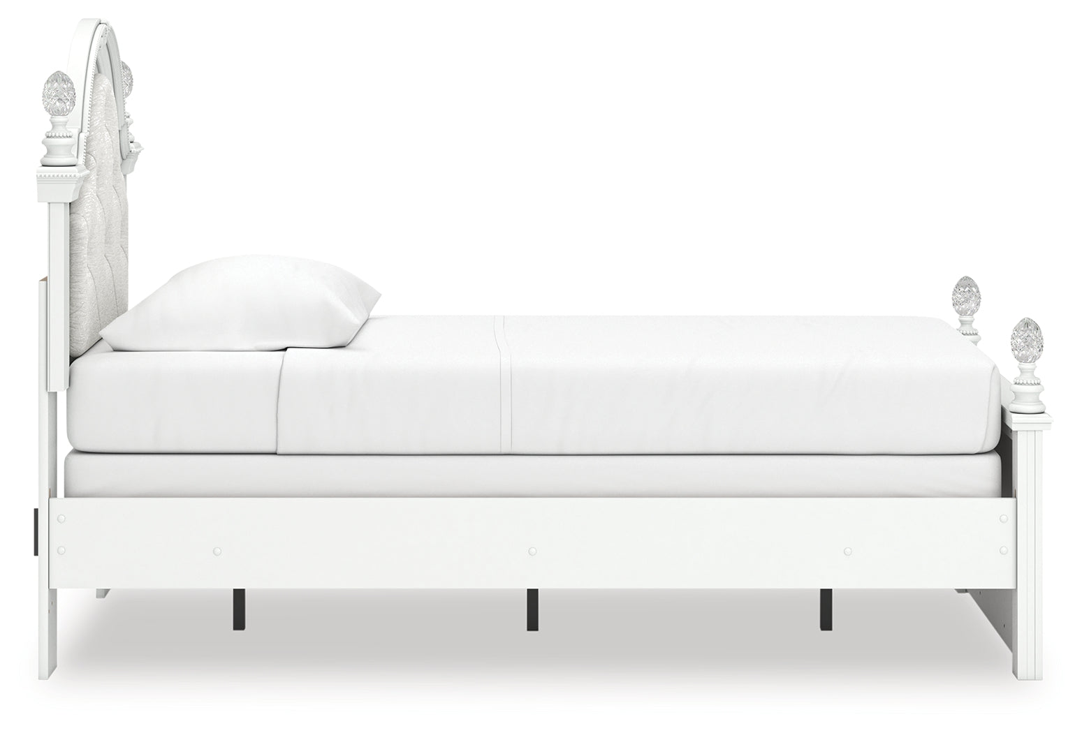 Kozlani White Twin Upholstered Panel Bed - PCB1819B5