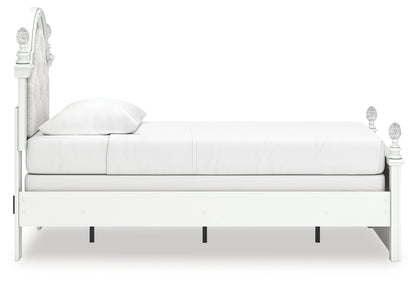 Kozlani White Twin Upholstered Panel Bed - PCB1819B5