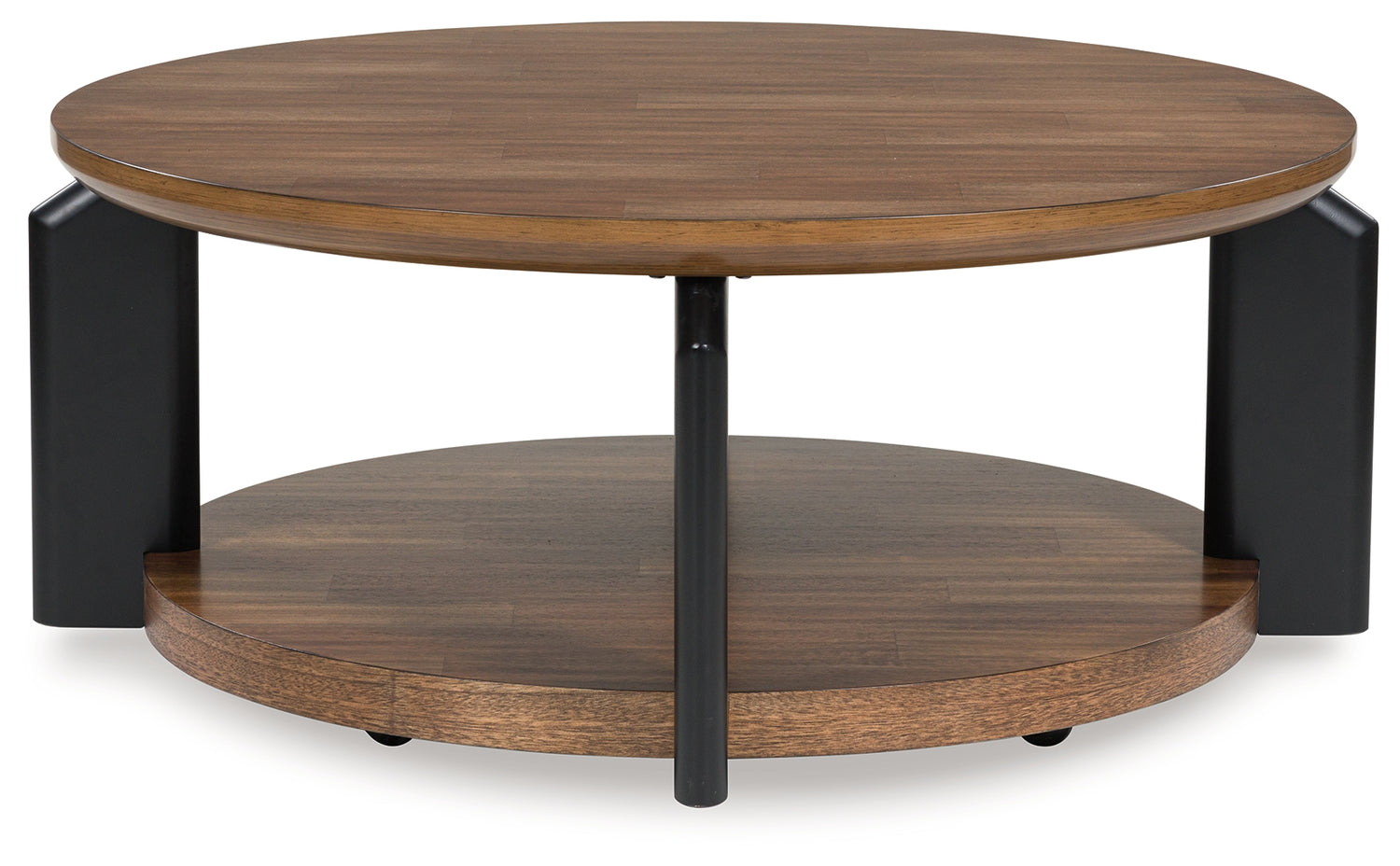 Kraeburn Brown/Black Coffee Table - T624-8