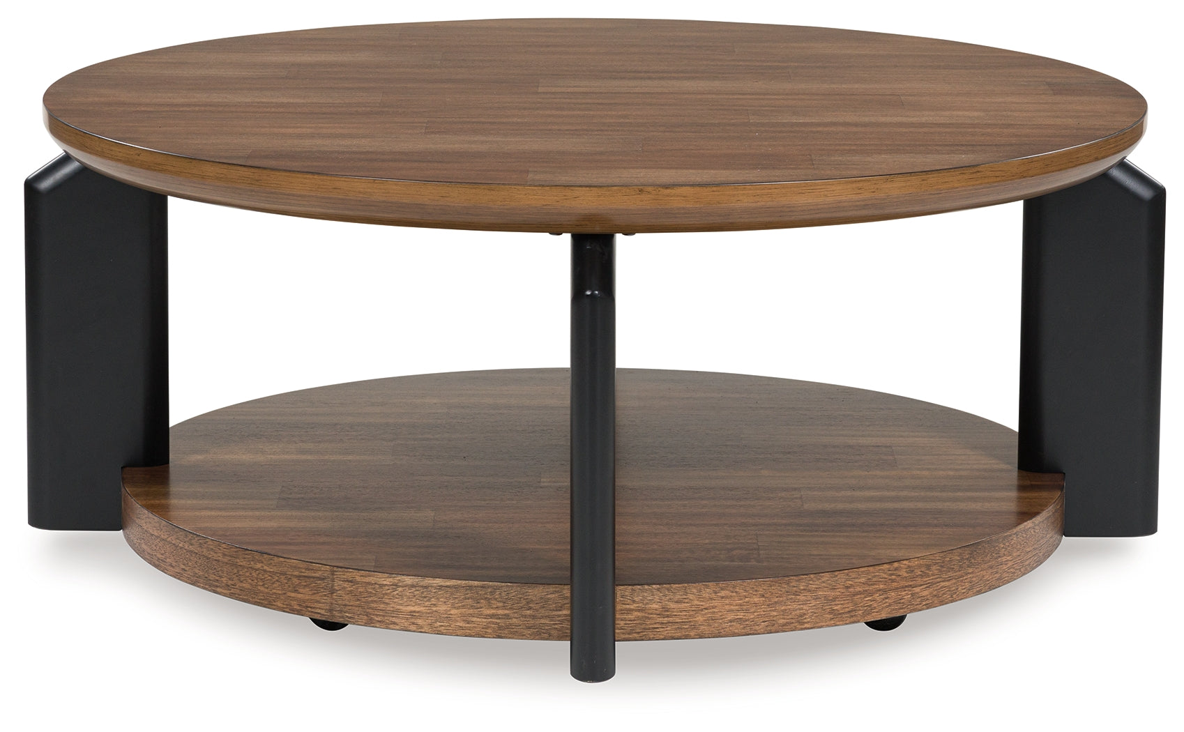 Kraeburn Brown/Black Coffee Table - T624-8
