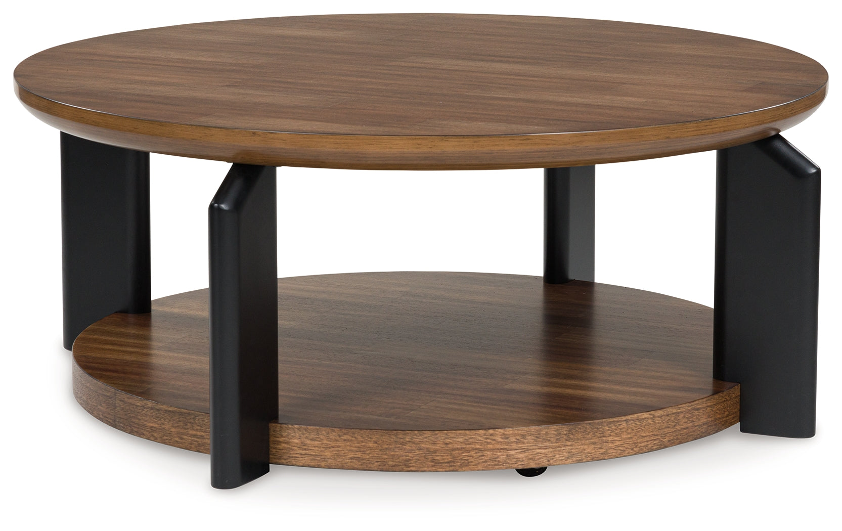 Kraeburn Brown/Black Coffee Table - T624-8