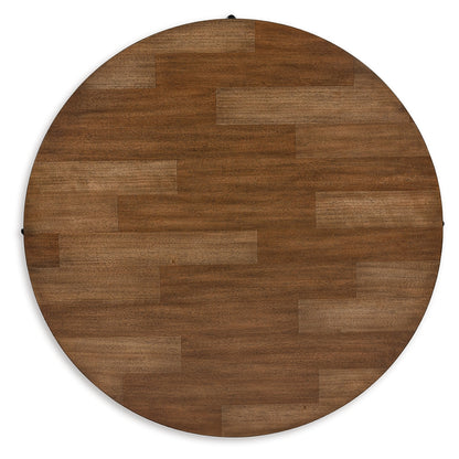 Kraeburn Brown/Black Coffee Table - T624-8