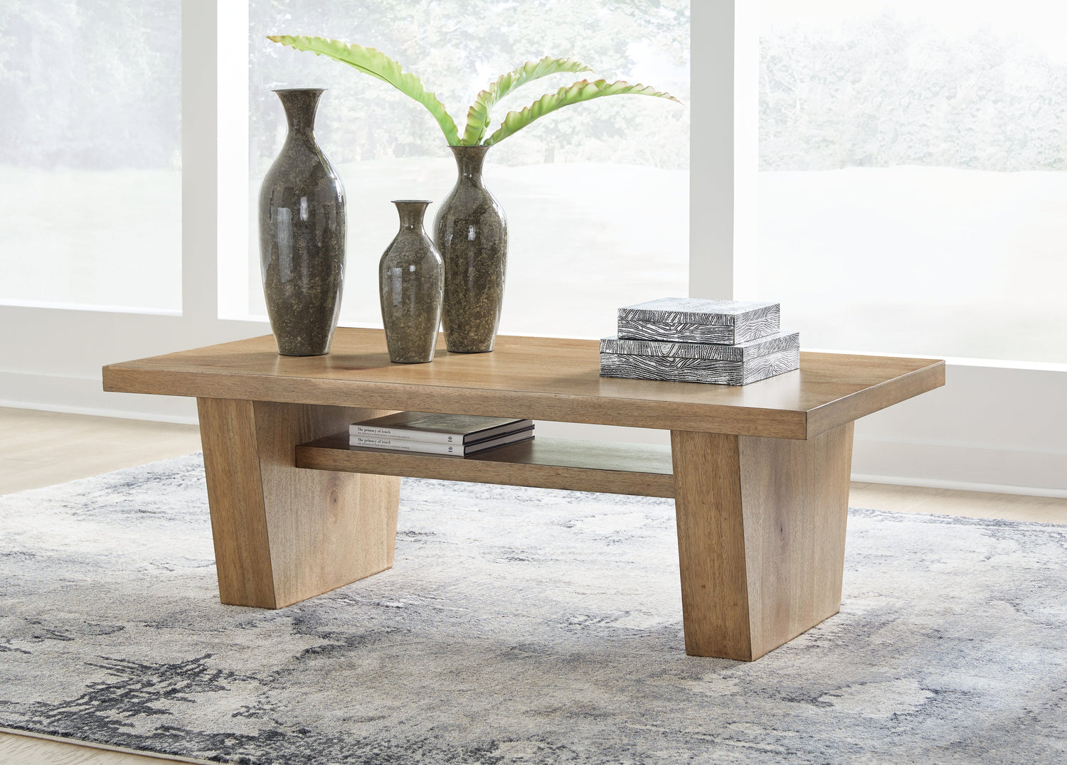 Kristiland Light Brown Coffee Table - T674-1 - Bien Home Furniture &amp; Electronics