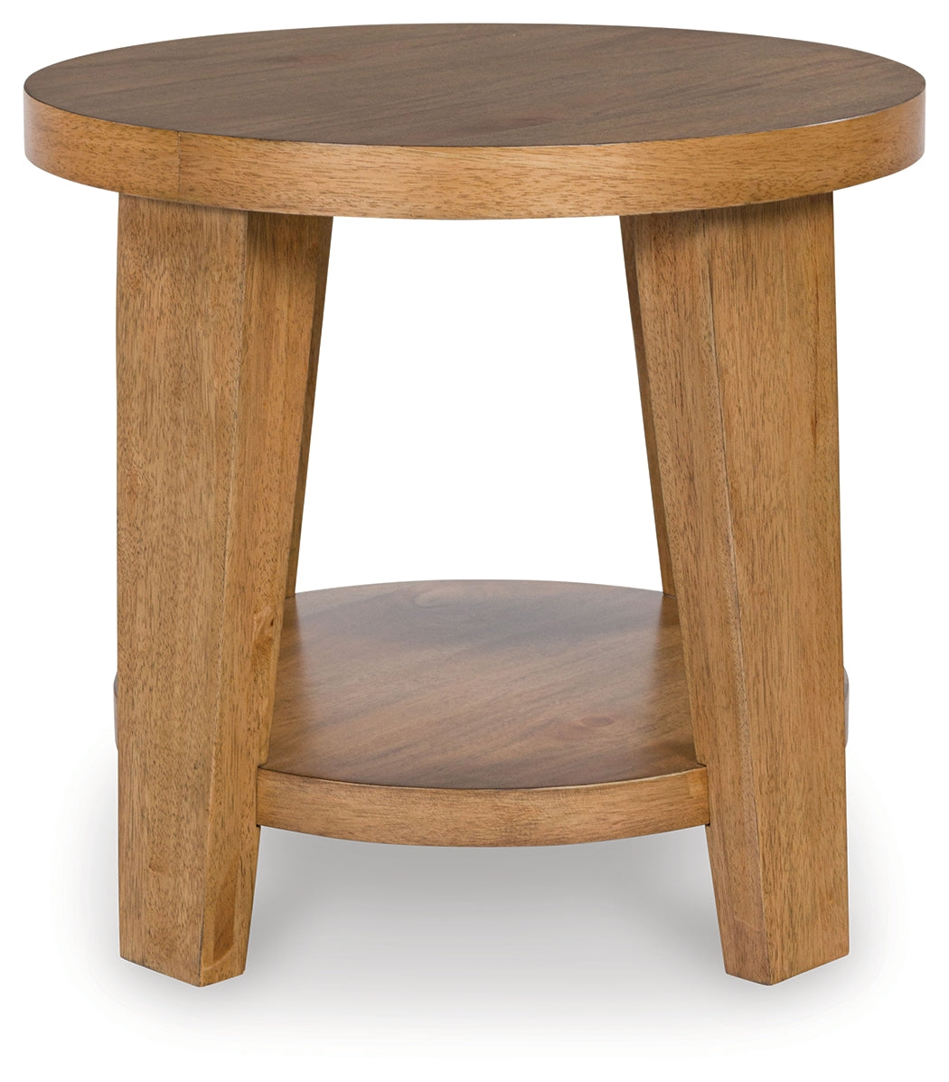 Kristiland Light Brown End Table - T674-6 - Bien Home Furniture &amp; Electronics