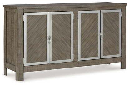 Krystanza Weathered Gray Dining Server - D766-60