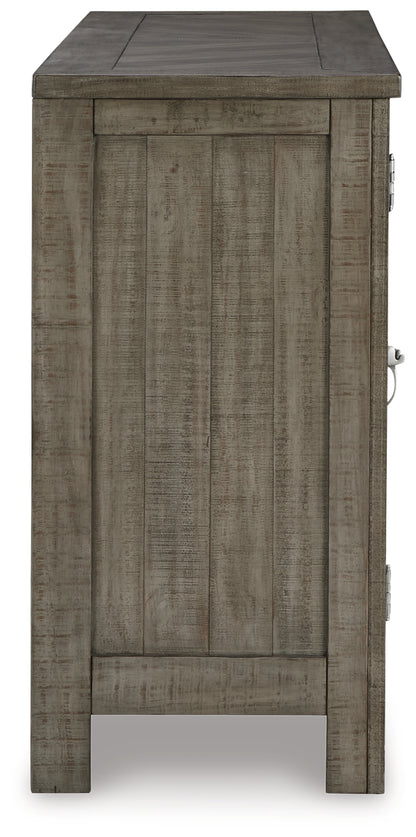 Krystanza Weathered Gray Dining Server - D766-60