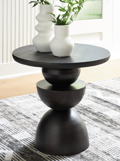 Kurtson Bronze Finish Accent Table - A4000680