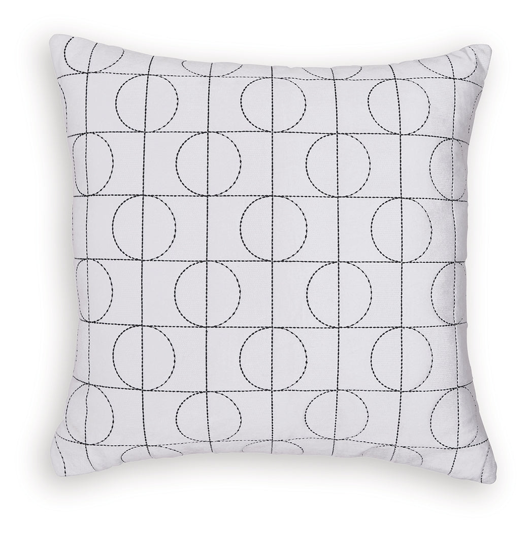 Kydner White/Black Pillow (Set of 4) - A1001107