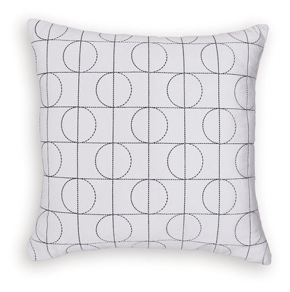 Kydner White/Black Pillow (Set of 4) - A1001107