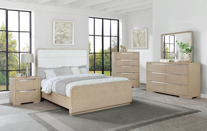 Ladera 6-drawer Bedroom Dresser and Mirror Light Elm - 225083M