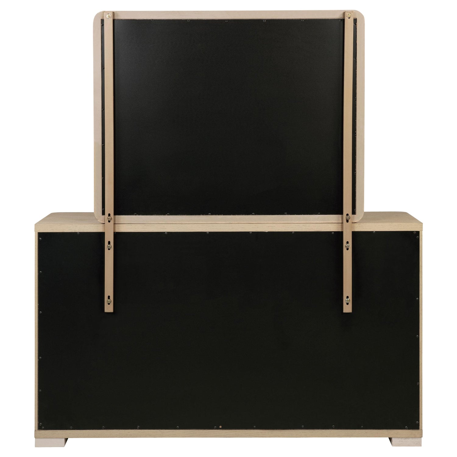 Ladera 6-drawer Bedroom Dresser and Mirror Light Elm - 225083M