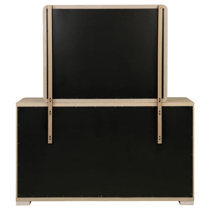 Ladera 6-drawer Bedroom Dresser and Mirror Light Elm - 225083M