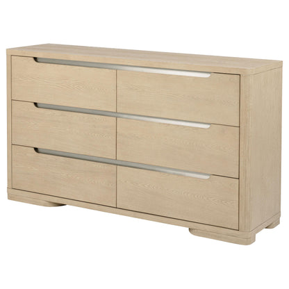 Ladera 6-drawer Bedroom Dresser Light Elm - 225083